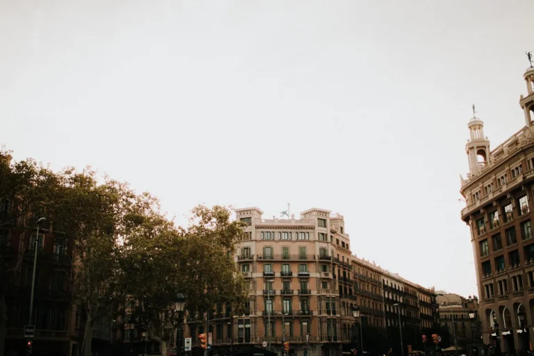 Beautiful cityscape of Barcelona featuring historic architecture and urban scenery