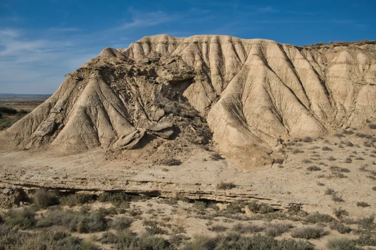 view of Bardenas Reales, showcasing rugged desert scenery in Spain