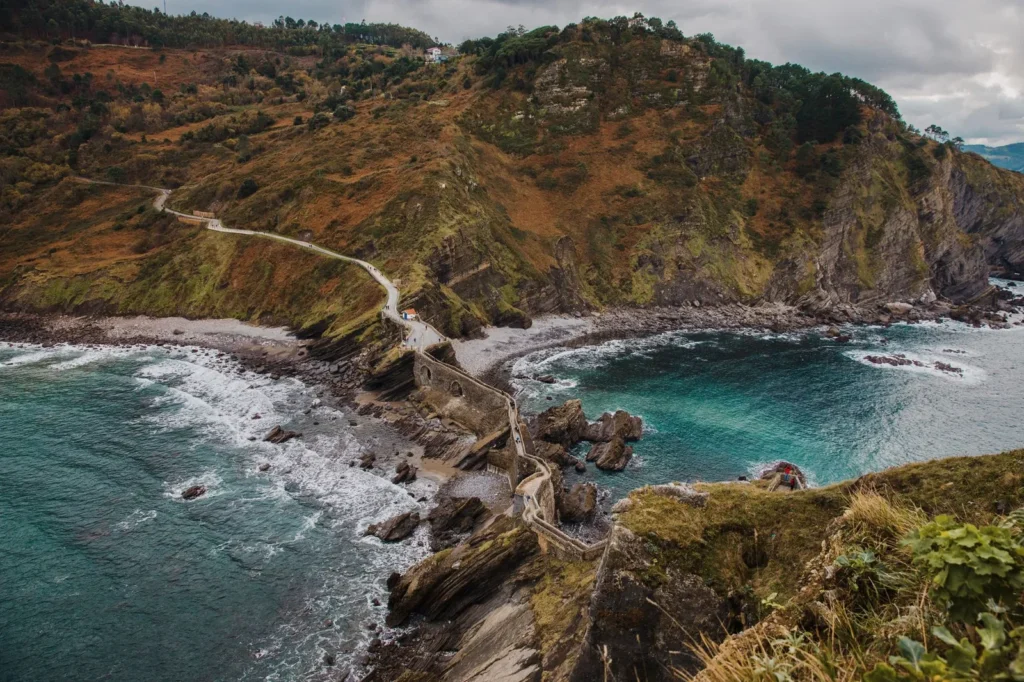 The Basque Country coastal hiking: where green meets sea.