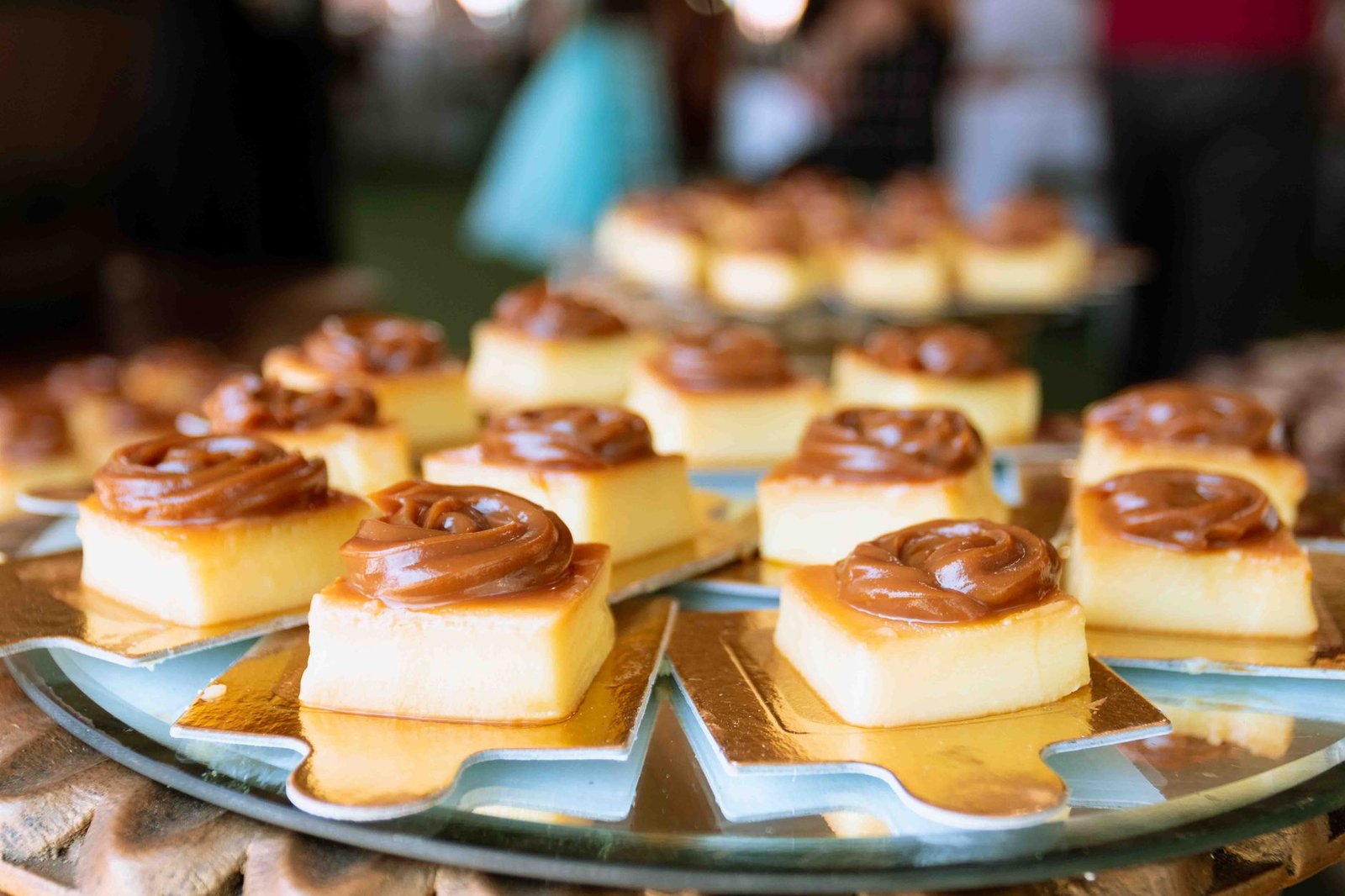 A close-up of traditional Brazilian Brigadeiro desserts beautifully arranged on a table